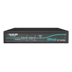 Black Box KV9204A KVM Switch for PS/2 or USB Servers and PS/2 or USB Consoles, 4-Port